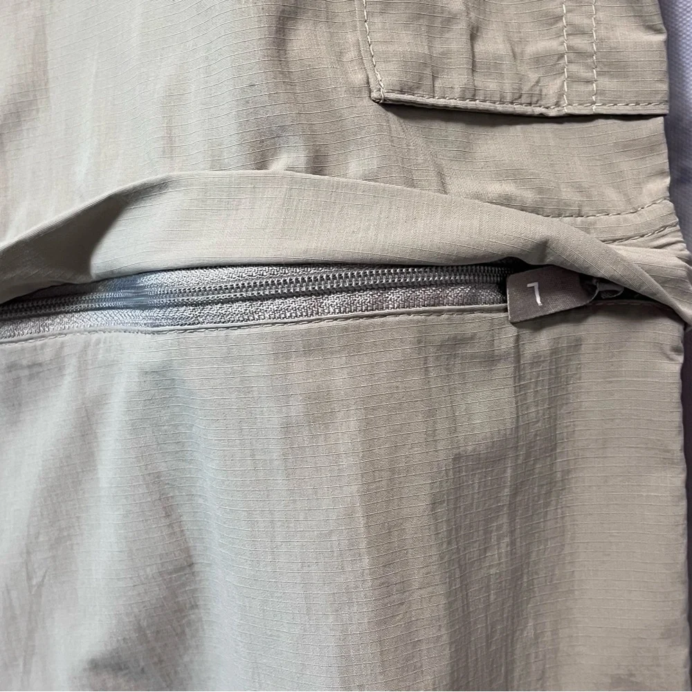 COLUMBIA‎ Pants Men's 38x27 Beige OMNI SHADE Sun Protection CONVERTIBLE Zip Off